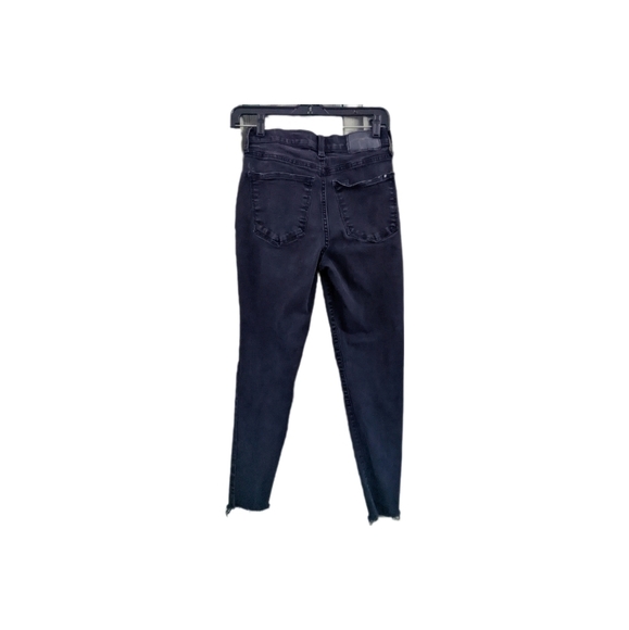 Lucky Brand black raw hem ankle jeans Size 0 EUC - Picture 2 of 7